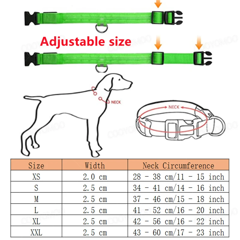 3 Modes Dog Luminous Charge Collar