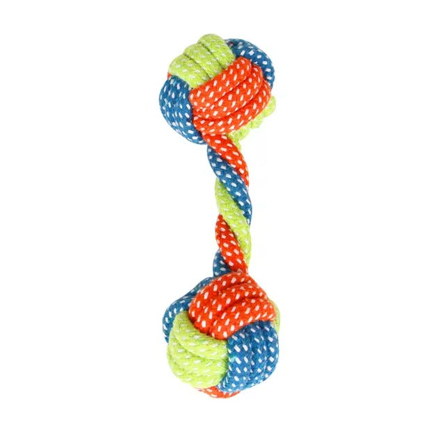 Cotton Dog Rope Chew Toy for Pet Dogs Outdoor Teeth Clean Ball Shape Toys for Small Large Dogs Interactive TY0076