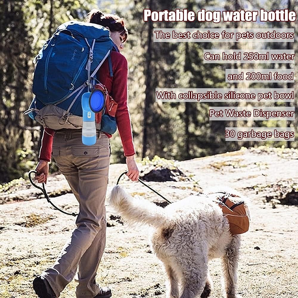 Dog Water Bottle for Walking, Dog Travel Water Bottle, Portable Dog Water Bottle