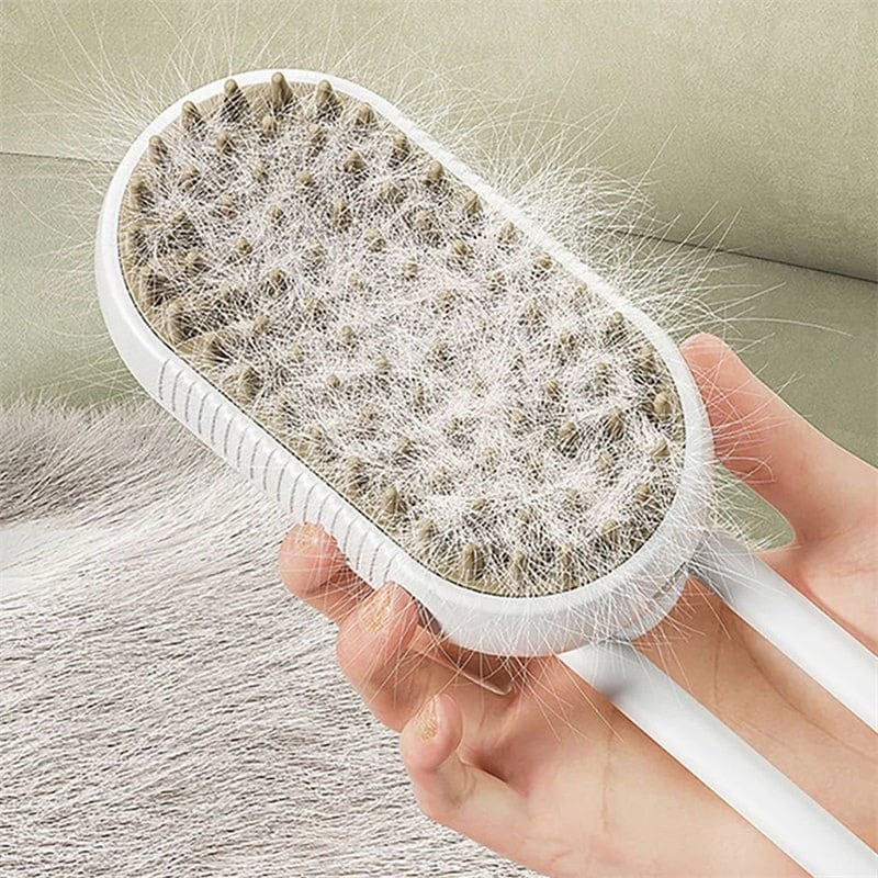 3-in-1 Electric Pet Steam Brush for Cats & Dogs