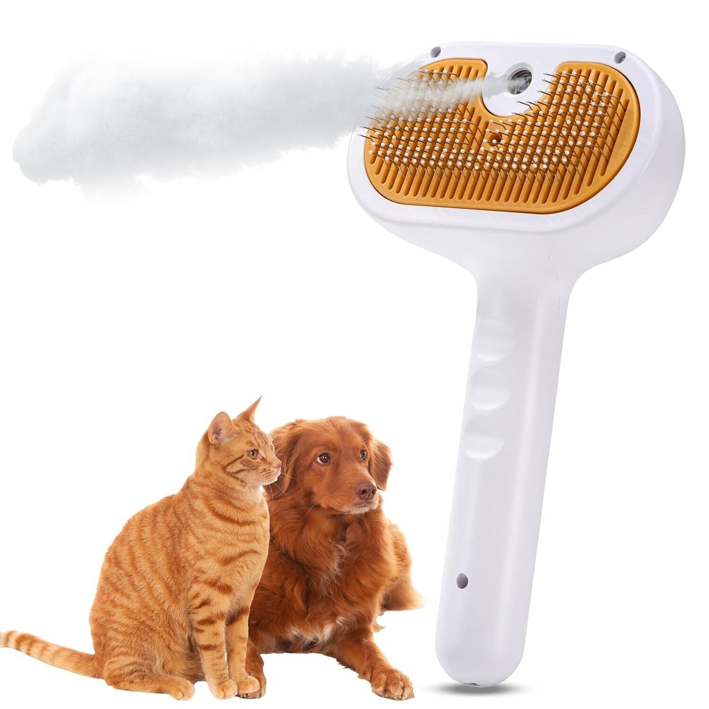 2025 Rechargeable Cat Steam Brush – Self-Cleaning Grooming Tool for Cats & Dogs